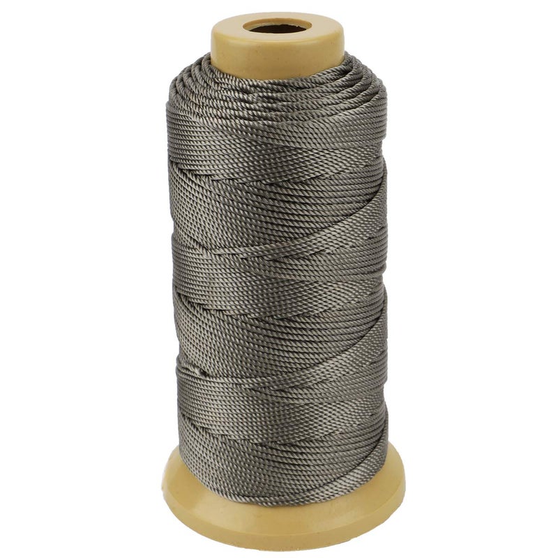 McFanBe Twisted Nylon Line Twine String Cord for Gardening Marking DIY Projects Crafting Masonry (Gray, 1.5mm-328 feet) - Image 1